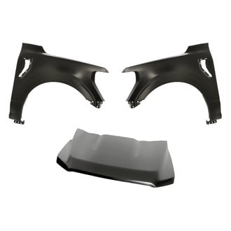 Replacement - 3-Piece (Hood Panel, Front Driver and Passenger Side Fender) (CAPA Certified)