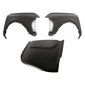 Replacement - 3-Piece (Hood Panel, Front Driver and Passenger Side Fender) (CAPA Certified)