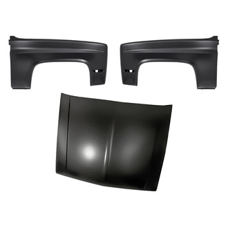Replacement - 3-Piece (Hood Panel, Front Driver and Passenger Side Fender) (Standard Line)
