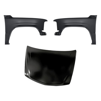 Replacement - 3-Piece (Hood Panel, Front Driver and Passenger Side Fender)