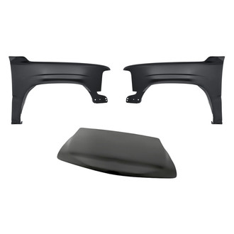 Replacement - 3-Piece (Hood Panel, Front Driver and Passenger Side Fender) (Standard Line)