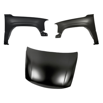 Replacement - 3-Piece (Hood Panel, Front Driver and Passenger Side Fender) (CAPA Certified)