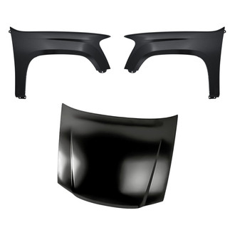 Replacement - 3-Piece (Hood Panel, Front Driver and Passenger Side Fender) (Standard Line)