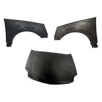 Replacement - 3-Piece (Hood Panel, Front Driver and Passenger Side Fender)