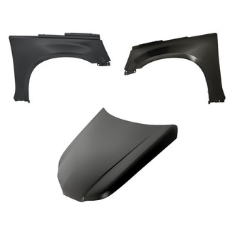 Replacement - 3-Piece (Hood Panel, Front Driver and Passenger Side Fender) (CAPA Certified)