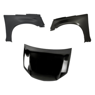 Replacement - 3-Piece (Hood Panel, Front Driver and Passenger Side Fender) (CAPA Certified)