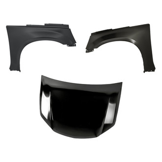 Replacement - 3-Piece (Hood Panel, Front Driver and Passenger Side Fender) (Standard Line)