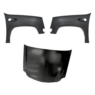 Replacement - 3-Piece (Hood Panel, Front Driver and Passenger Side Fender) (Standard Line)