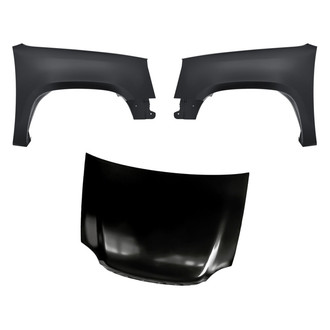 Replacement - 3-Piece (Hood Panel, Front Driver and Passenger Side Fender) (Standard Line)