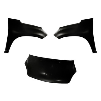 Replacement - 3-Piece (Hood Panel, Front Driver and Passenger Side Fender) (CAPA Certified)