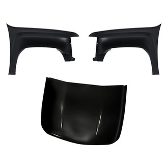Replacement - 3-Piece (Hood Panel, Front Driver and Passenger Side Fender)