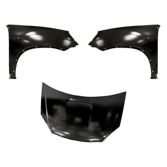 Replacement - 3-Piece (Hood Panel, Front Driver and Passenger Side Fender)