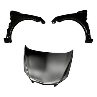 Replacement - 3-Piece (Hood Panel, Front Driver and Passenger Side Fender) (Standard Line)