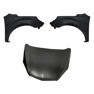 Replacement - 3-Piece (Hood Panel, Front Driver and Passenger Side Fender) (Standard Line)