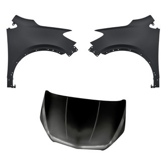 Replacement BNDL-204009 - 3-Piece (Hood Panel, Front Driver and Passenger Side Fender) (CAPA Certified)