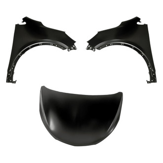 Replacement - 3-Piece (Hood Panel, Front Driver and Passenger Side Fender)