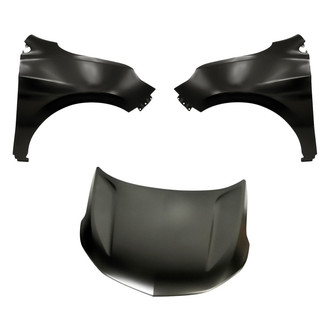 Replacement - 3-Piece (Hood Panel, Front Driver and Passenger Side Fender) (CAPA Certified)