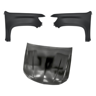 Replacement - 3-Piece (Hood Panel, Front Driver and Passenger Side Fender) (Standard Line)
