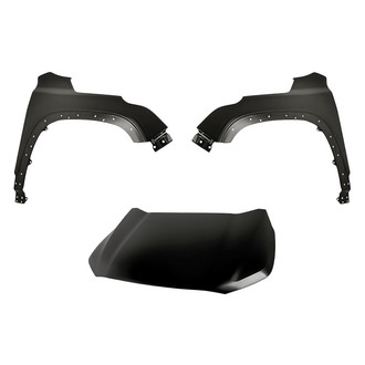 Replacement - 3-Piece (Hood Panel, Front Driver and Passenger Side Fender) (CAPA Certified)