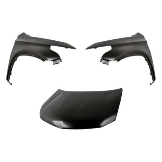 Replacement - 3-Piece (Hood Panel, Front Driver and Passenger Side Fender) (CAPA Certified)