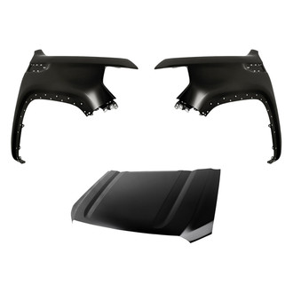Replacement - 3-Piece (Hood Panel, Front Driver and Passenger Side Fender) (CAPA Certified)