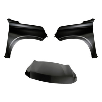 Replacement - 3-Piece (Hood Panel, Front Driver and Passenger Side Fender) (CAPA Certified)