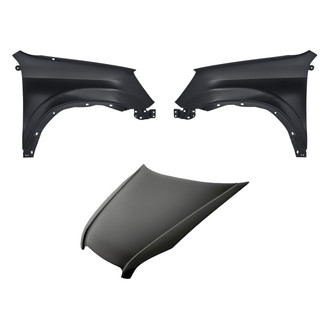 Replacement - 3-Piece (Hood Panel, Front Driver and Passenger Side Fender) (Standard Line)
