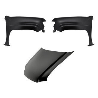 Replacement - 3-Piece (Hood Panel, Front Driver and Passenger Side Fender) (CAPA Certified)