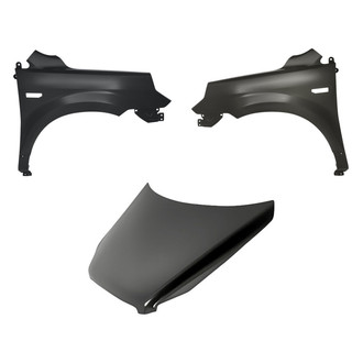 Replacement - 3-Piece (Hood Panel, Front Driver and Passenger Side Fender) (Standard Line)