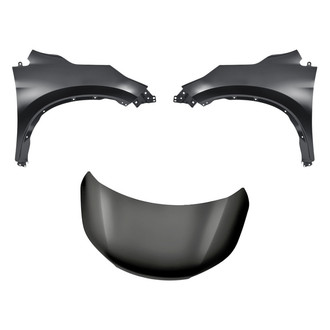 Replacement - 3-Piece (Hood Panel, Front Driver and Passenger Side Fender) (Standard Line)