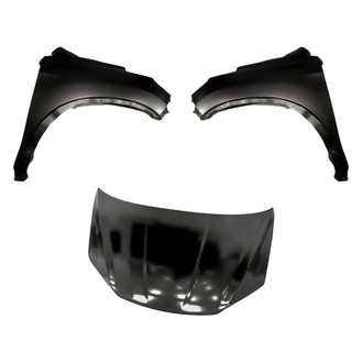 Replacement - 3-Piece (Hood Panel, Front Driver and Passenger Side Fender) (CAPA Certified)