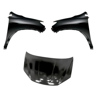 Replacement - 3-Piece (Hood Panel, Front Driver and Passenger Side Fender) (CAPA Certified)