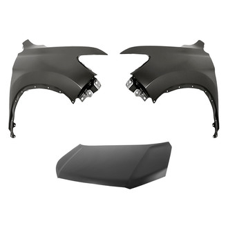 Replacement - 3-Piece (Hood Panel, Front Driver and Passenger Side Fender) (CAPA Certified)