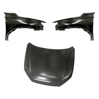 Replacement - 3-Piece (Hood Panel, Front Driver and Passenger Side Fender) (Standard Line)