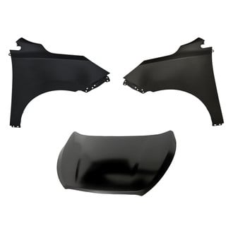 Replacement - 3-Piece (Hood Panel, Front Driver and Passenger Side Fender) (CAPA Certified)