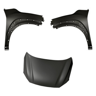 Replacement - 3-Piece (Hood Panel, Front Driver and Passenger Side Fender) (CAPA Certified)