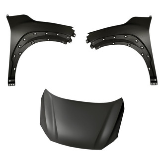 Replacement - 3-Piece (Hood Panel, Front Driver and Passenger Side Fender) (Standard Line)