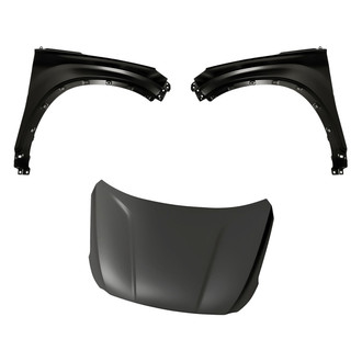 Replacement - 3-Piece (Hood Panel, Front Driver and Passenger Side Fender) (Standard Line)
