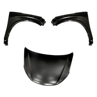 Replacement - 3-Piece (Hood Panel, Front Driver and Passenger Side Fender) (Standard Line)