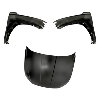 Replacement - 3-Piece (Hood Panel, Front Driver and Passenger Side Fender) (CAPA Certified)