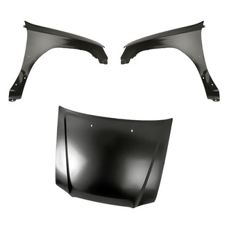 Replacement - 3-Piece (Hood Panel, Front Driver and Passenger Side Fender)