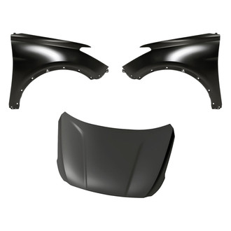 Replacement - 3-Piece (Hood Panel, Front Driver and Passenger Side Fender) (CAPA Certified)