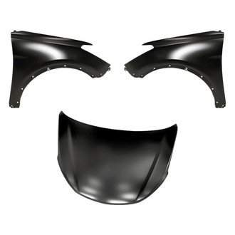Replacement - 3-Piece (Hood Panel, Front Driver and Passenger Side Fender) (CAPA Certified)