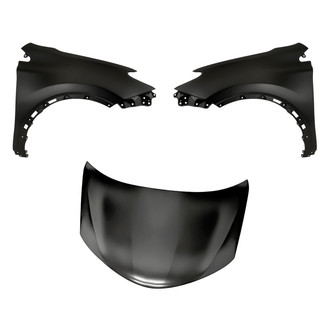 Replacement - 3-Piece (Hood Panel, Front Driver and Passenger Side Fender) (CAPA Certified)