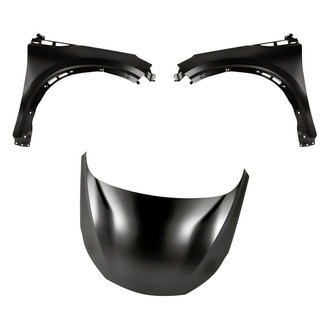 Replacement - 3-Piece (Hood Panel, Front Driver and Passenger Side Fender) (CAPA Certified)