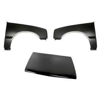 Replacement - 3-Piece (Hood Panel, Front Driver and Passenger Side Fender) (Standard Line)