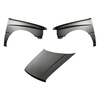 Replacement - 3-Piece (Hood Panel, Front Driver and Passenger Side Fender) (CAPA Certified)