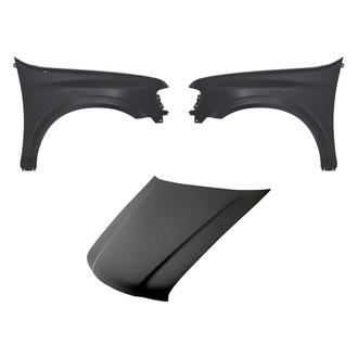 Replacement - 3-Piece (Hood Panel, Front Driver and Passenger Side Fender)