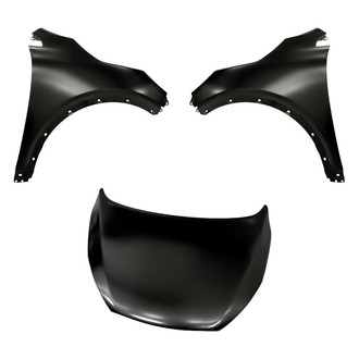 Replacement - 3-Piece (Hood Panel, Front Driver and Passenger Side Fender) (Standard Line)