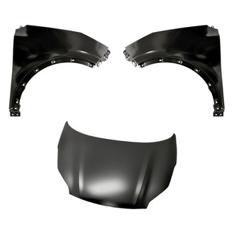 Replacement - 3-Piece (Hood Panel, Front Driver and Passenger Side Fender) (CAPA Certified)